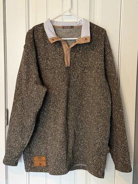 XL Southern Marsh Heathered Brown Pullover